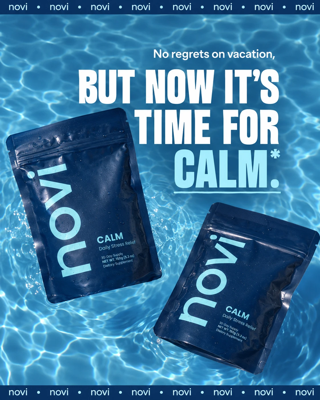Post-vacation reset ad creative